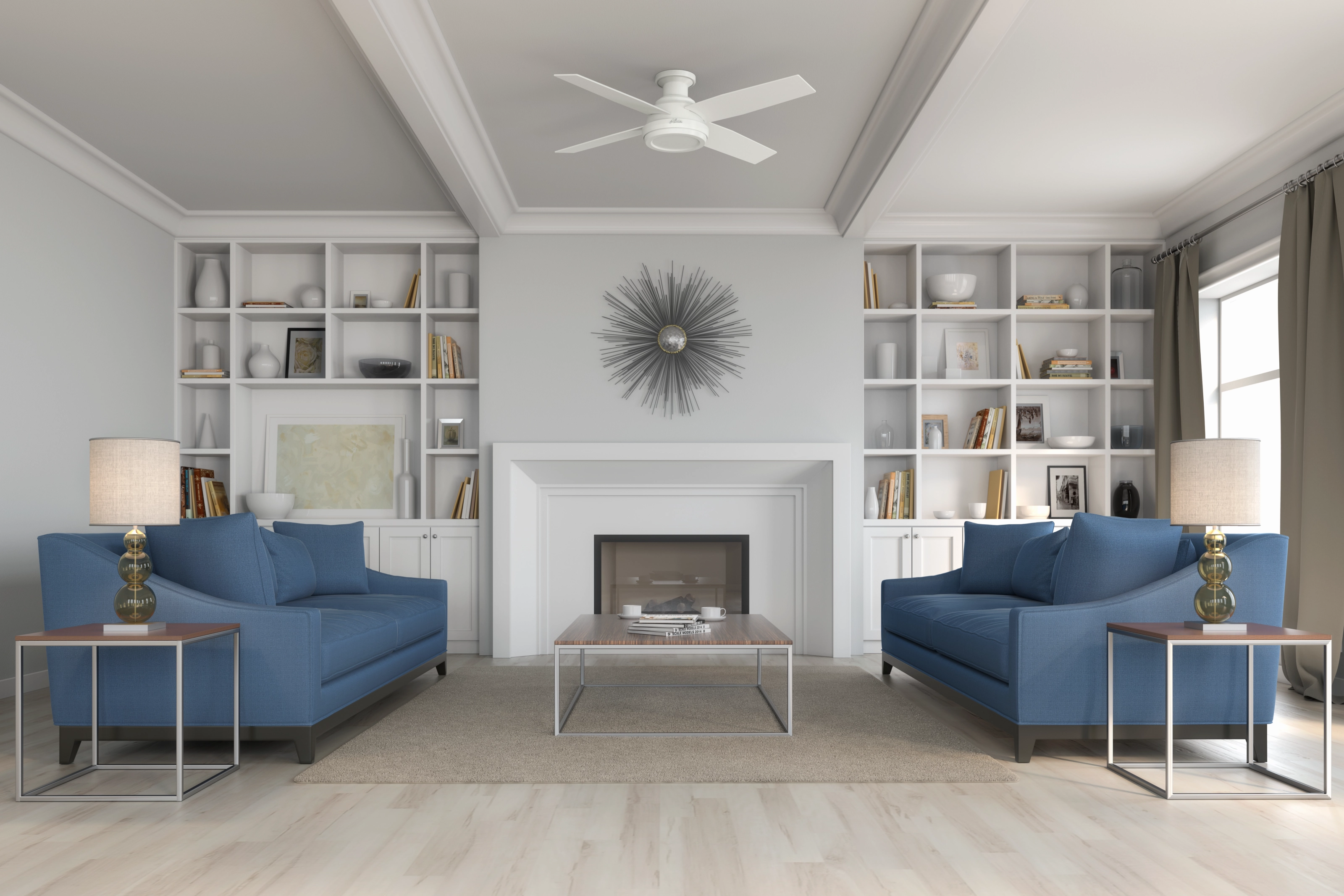 Dempsey 52"Ceiling Fan Fresh White
