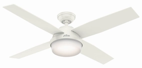 Dempsey 52"Ceiling Fan Fresh White mini handheld fan for personal travel use