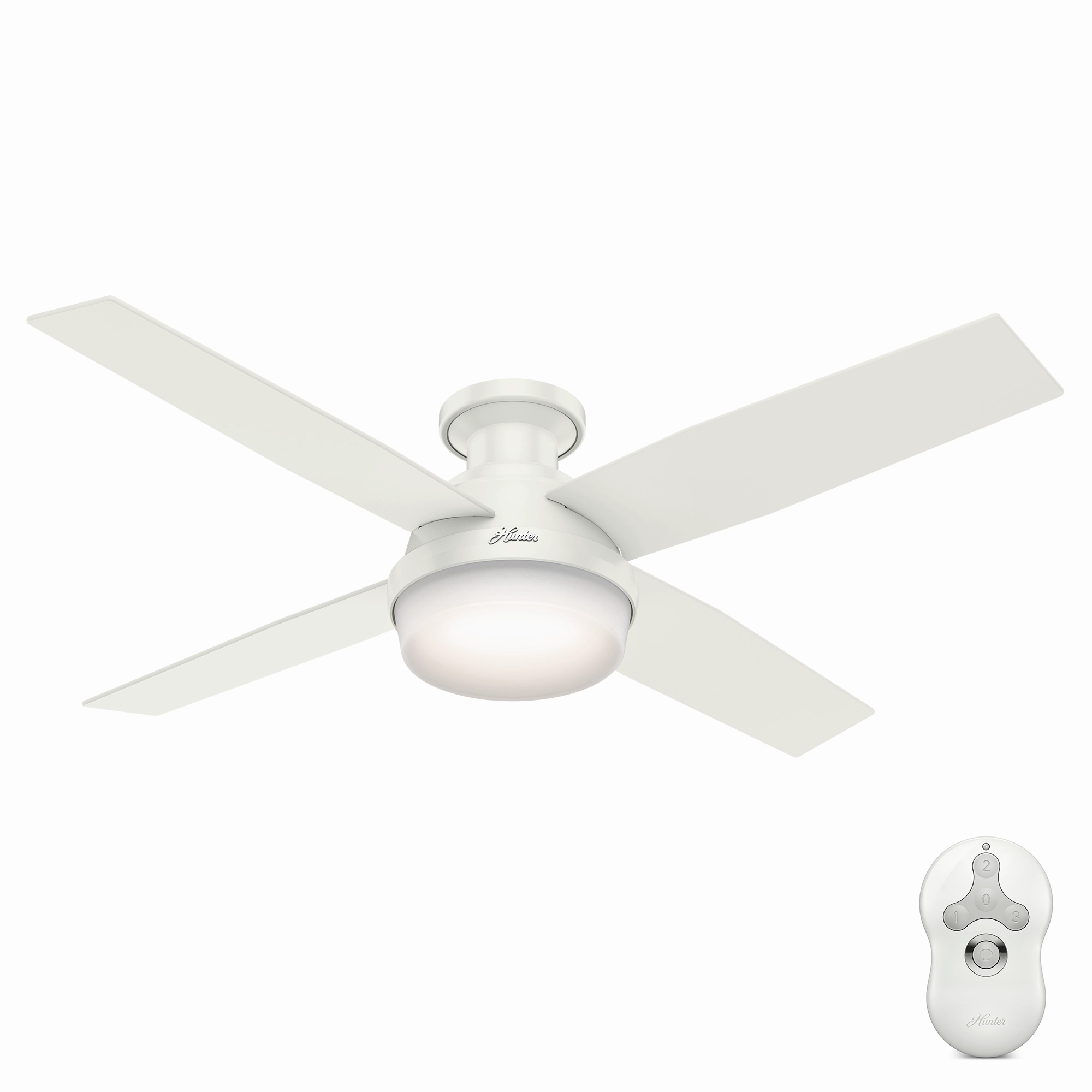 Dempsey 52"Ceiling Fan Fresh White