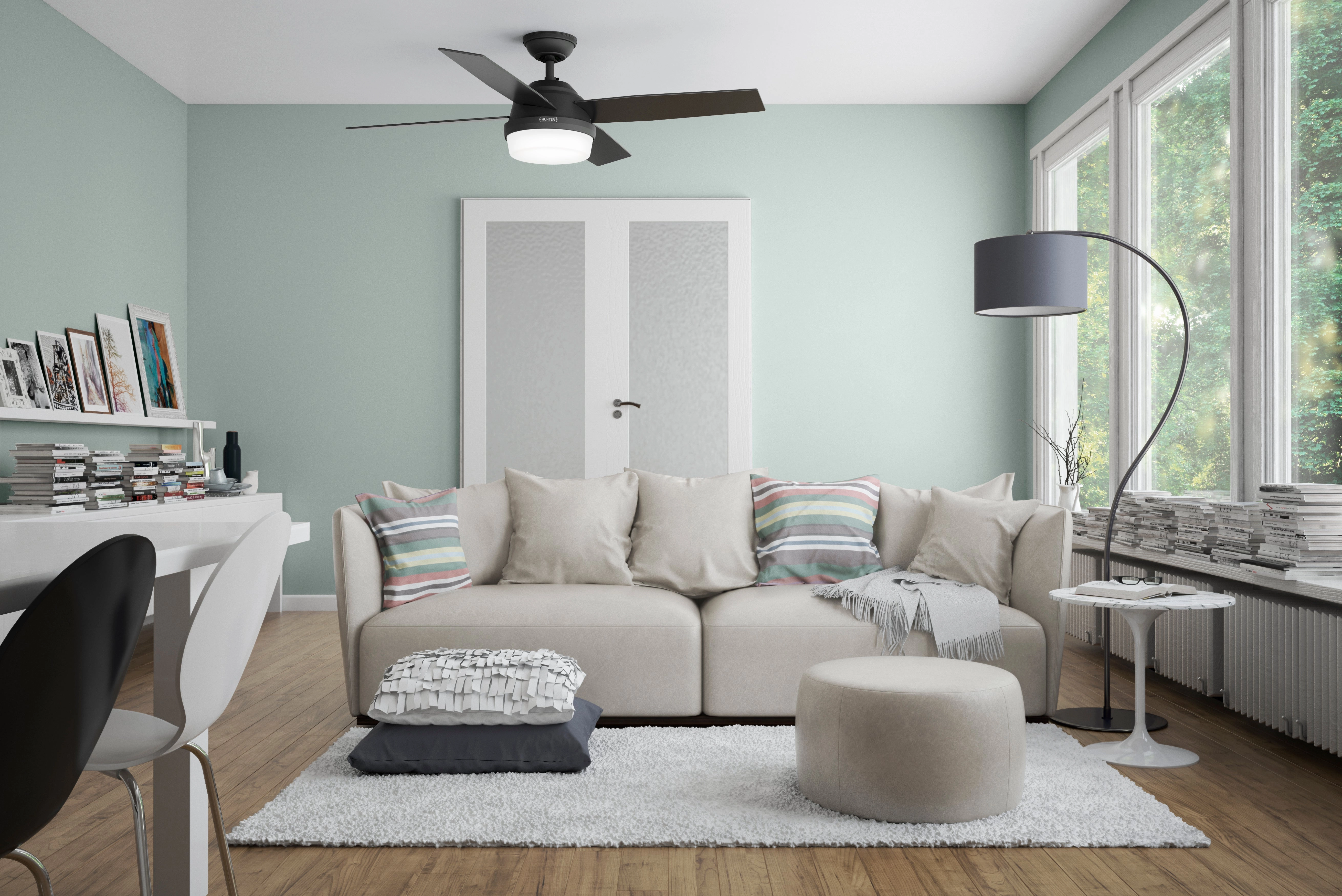 Dempsey 52"Ceiling Fan Matte Black