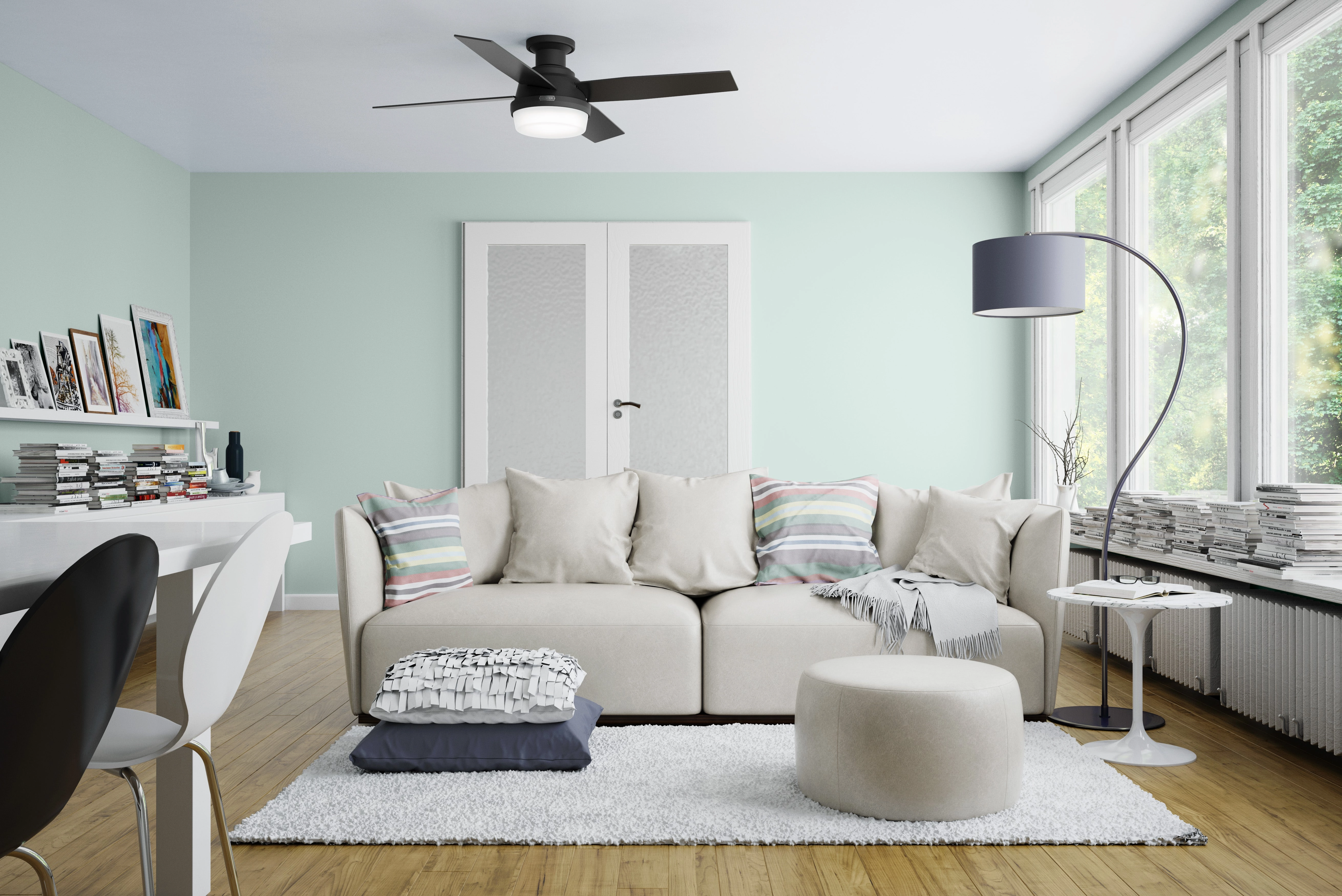 Dempsey 52"Ceiling Fan Matte Black