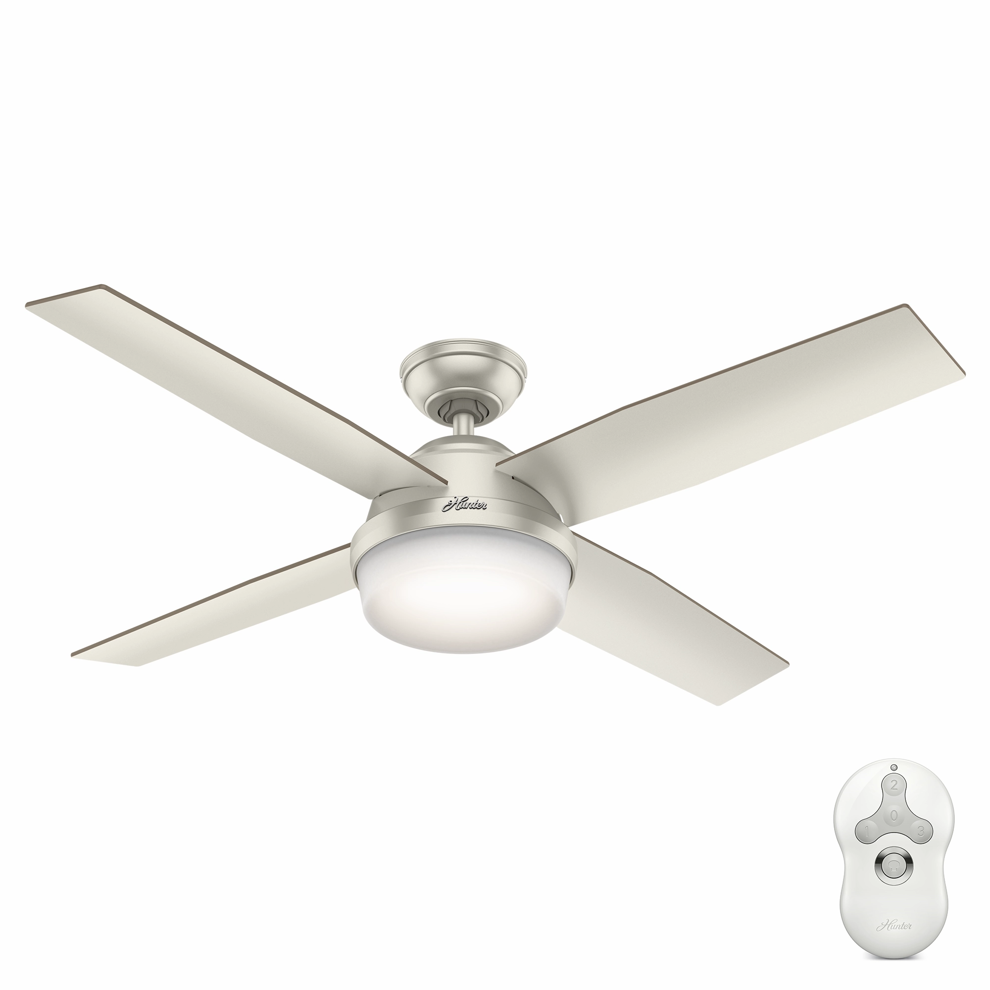 Dempsey 52"Ceiling Fan Matte Nickel