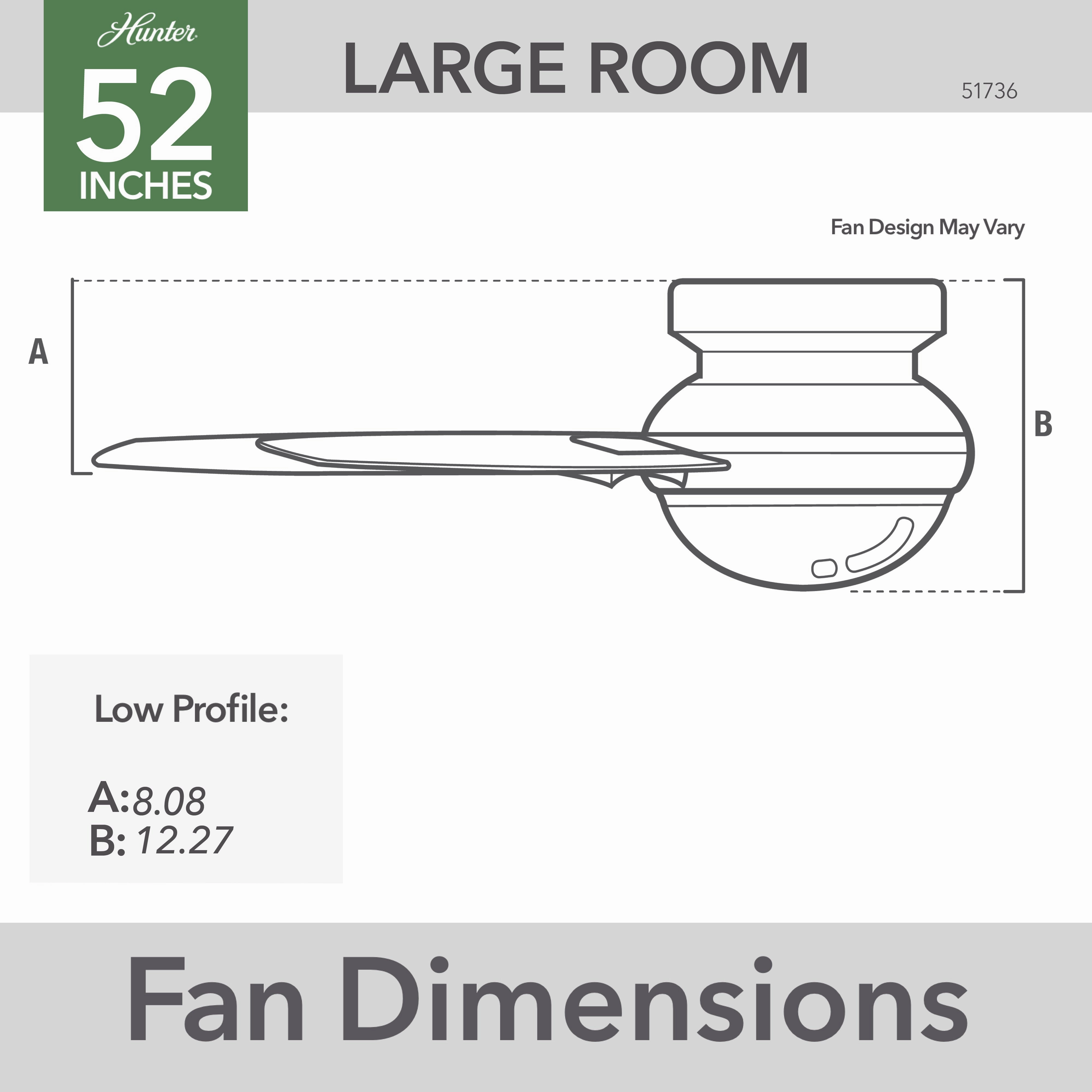 Dempsey 52"Ceiling Fan Matte Silver