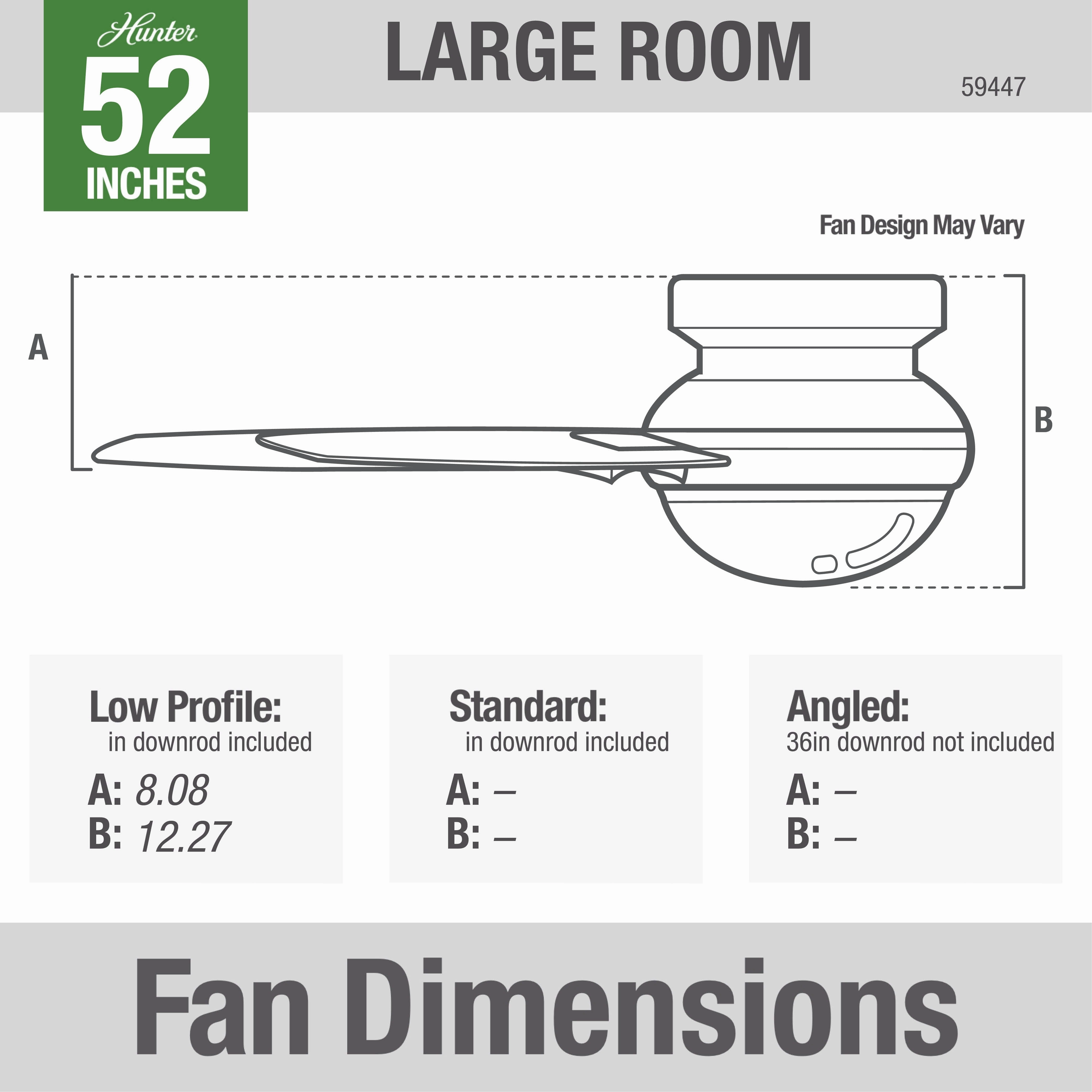 Dempsey 52"Ceiling Fan Noble Bronze