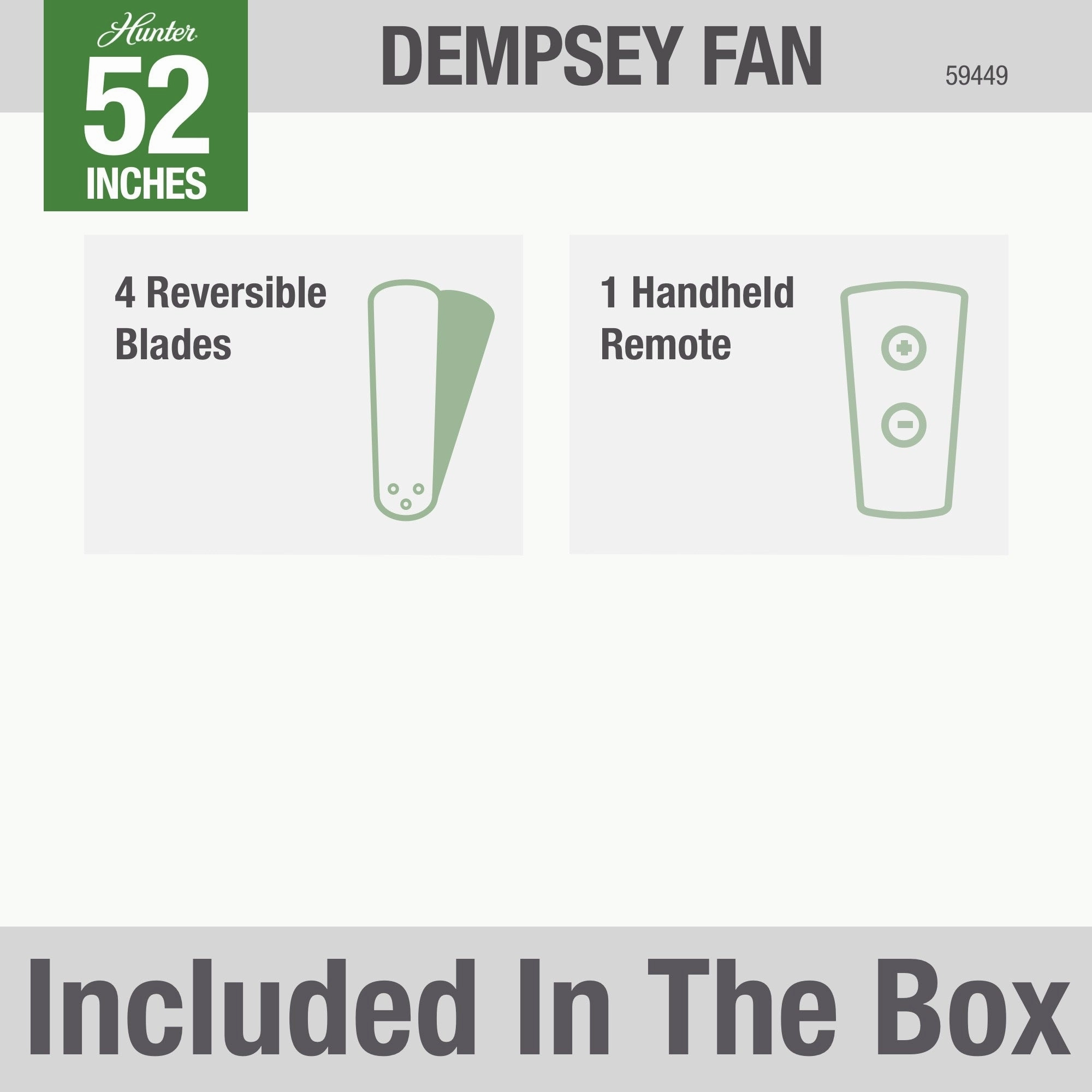 Dempsey 52"Ceiling Fan Noble Bronze