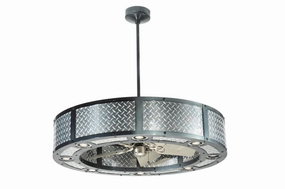 Diamond Turbine Eight Light Chandelier quiet small fans for desk or nightstand