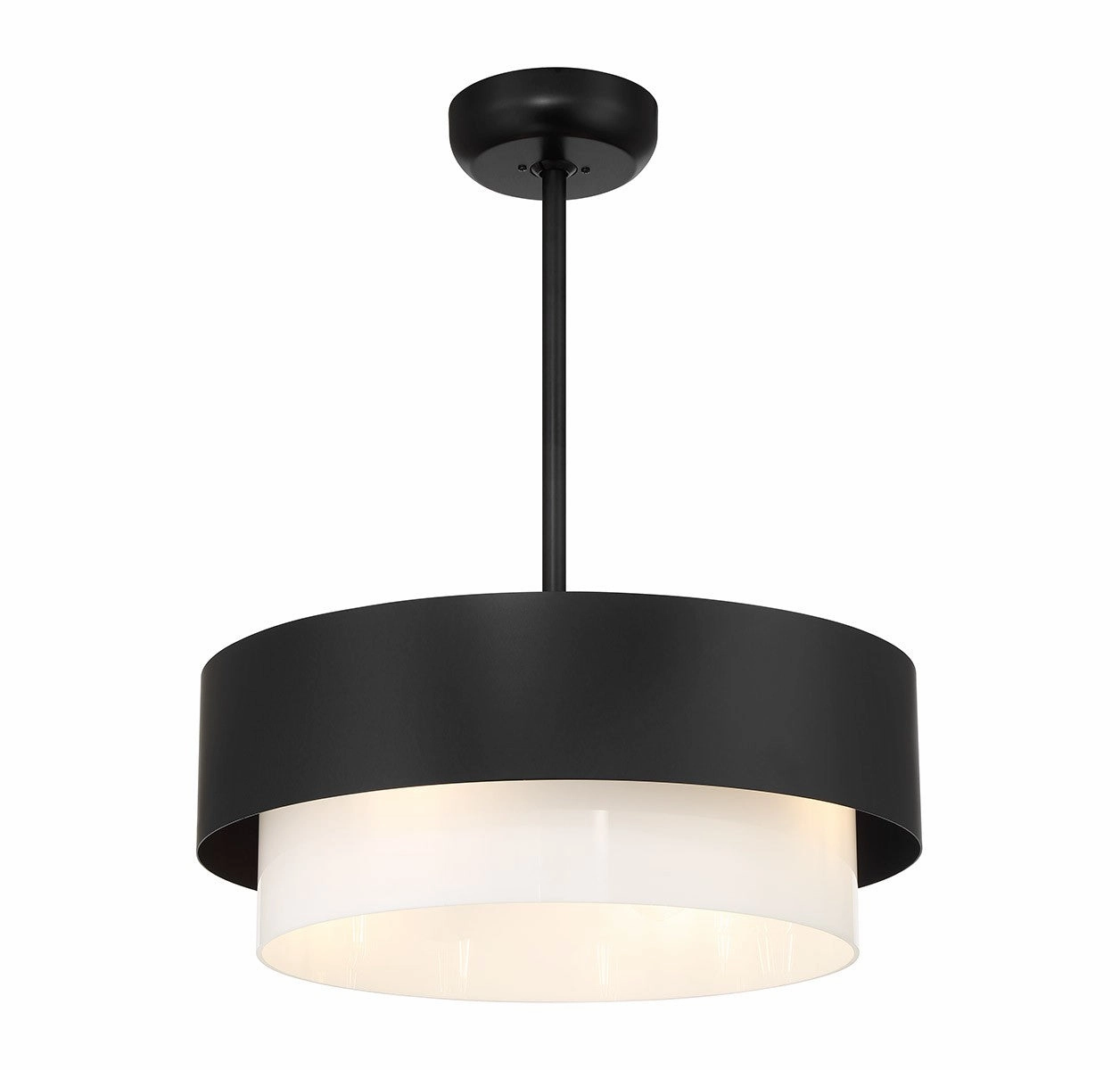 Diana Four Light Fan D'Lier Matte Black