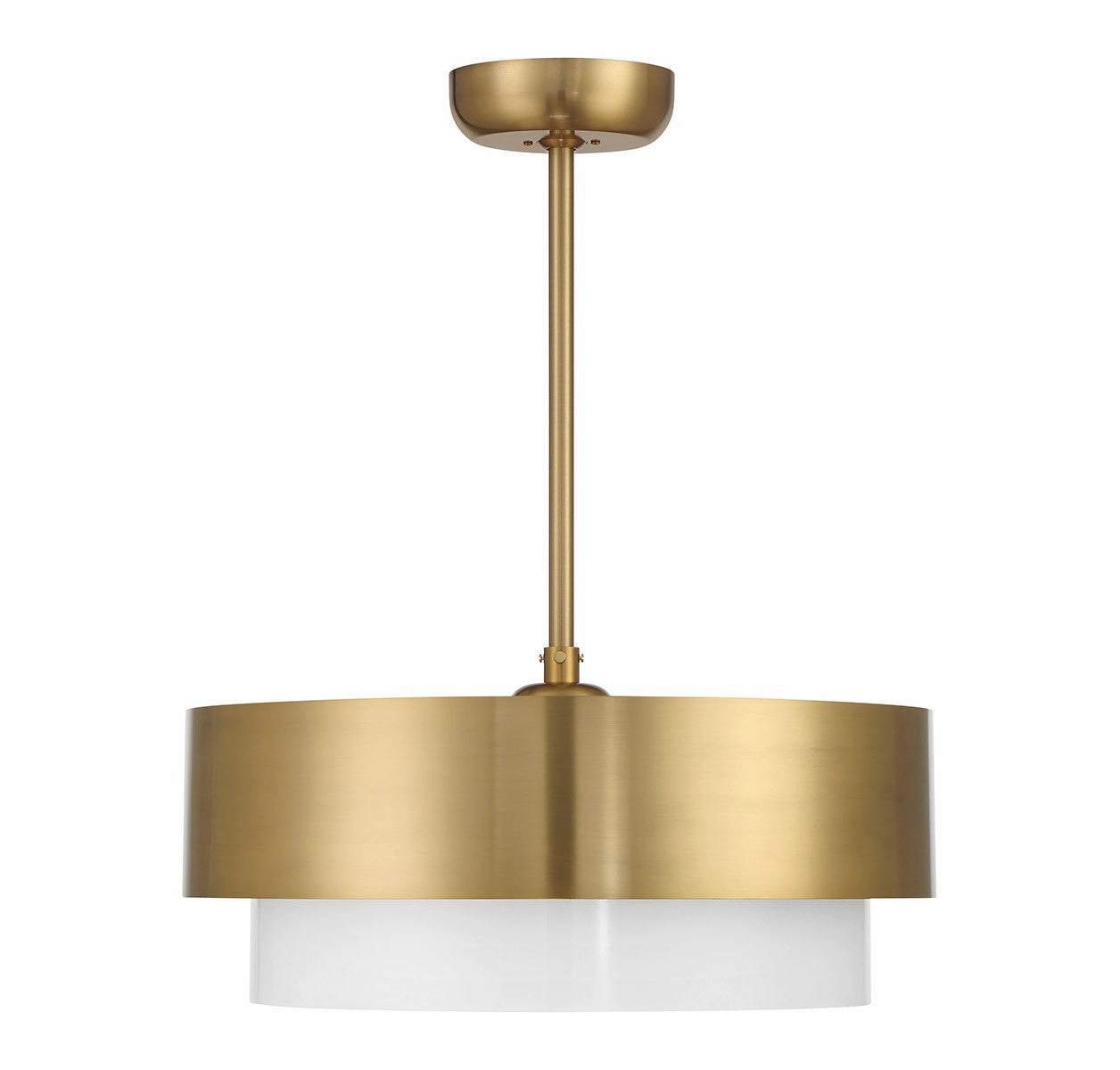 Diana Four Light Fan D'Lier Warm Brass
