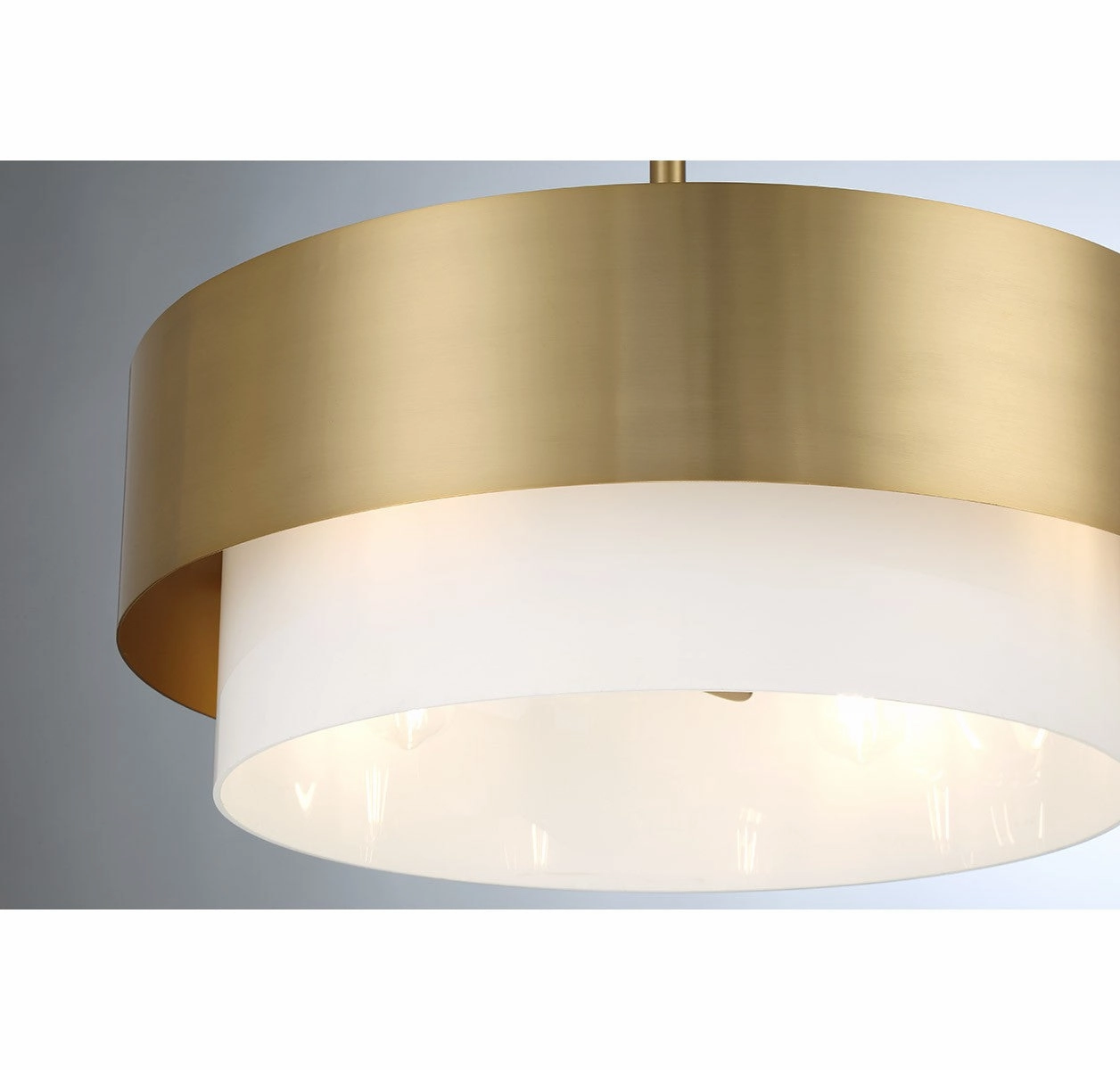 Diana Four Light Fan D'Lier Warm Brass
