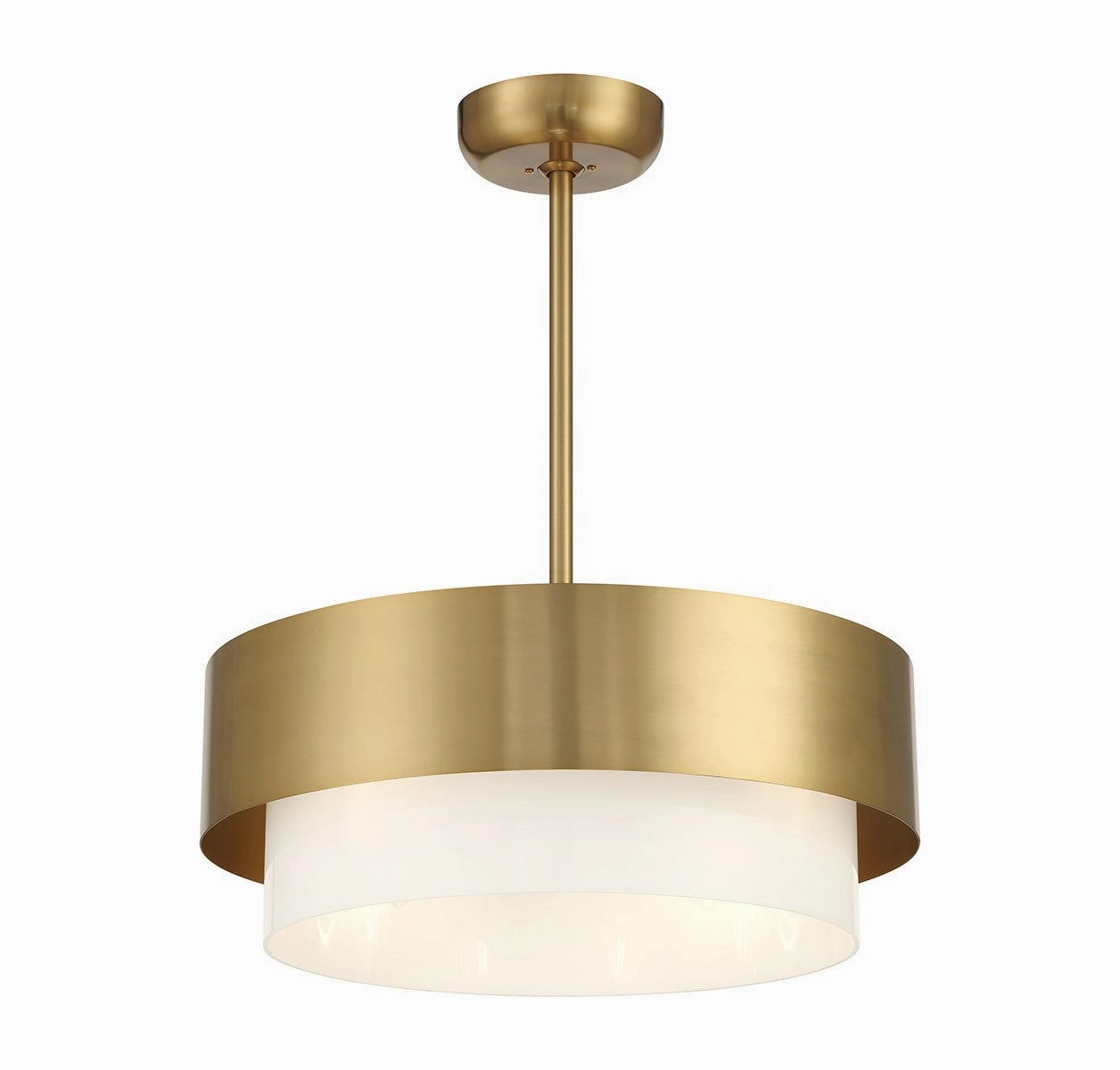 Diana Four Light Fan D'Lier Warm Brass