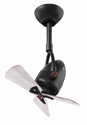 Diane 16"Ceiling Fan Matte Black small electric fans for personal cooling