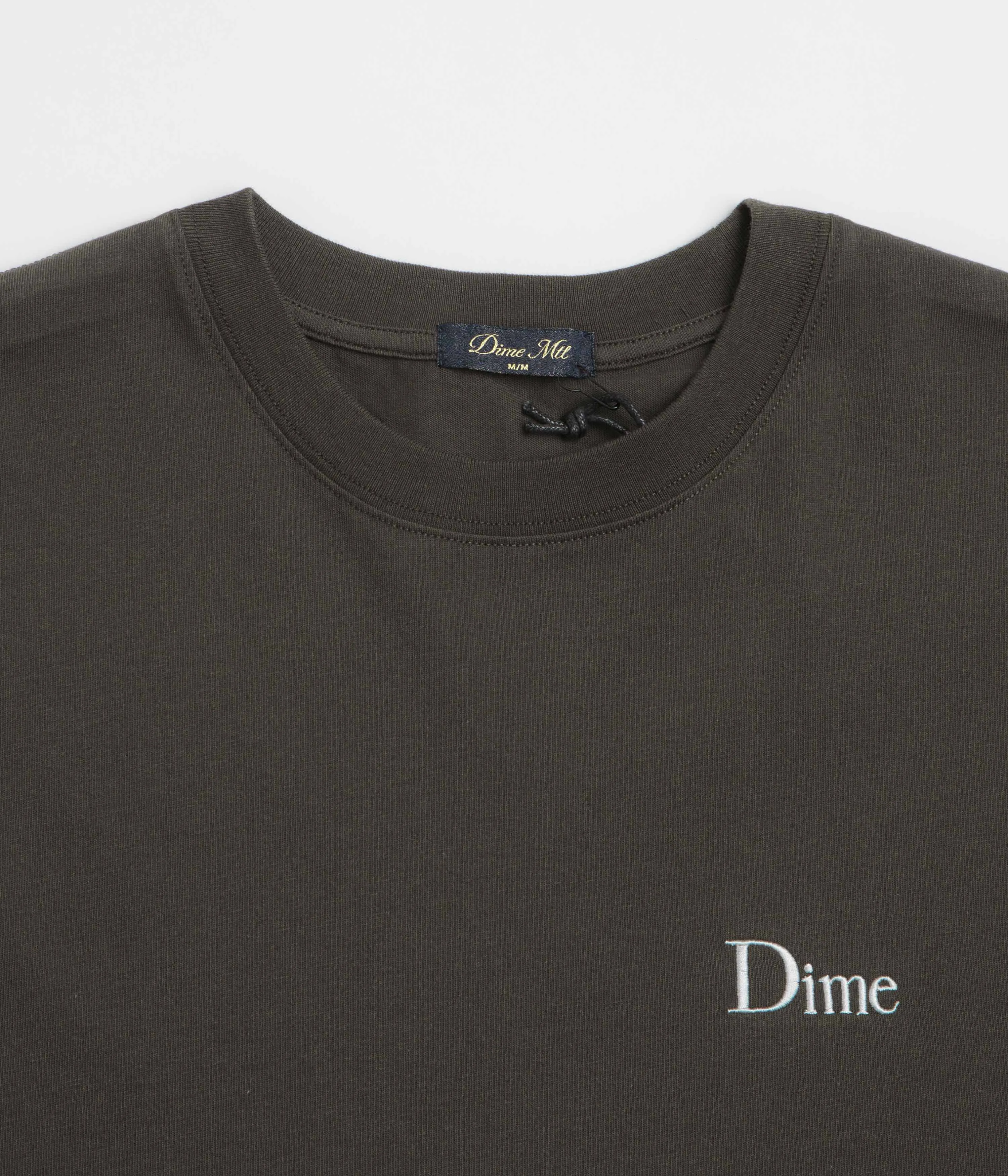 Dime Classic Small Logo T-Shirt - Vintage Black Dime Clothing