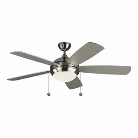 Discus 52" Ceiling Fan Brushed Steel quiet medium fans for living room use