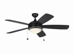 Discus 52" Ceiling Fan Matte Black medium electric fans for multi-room use