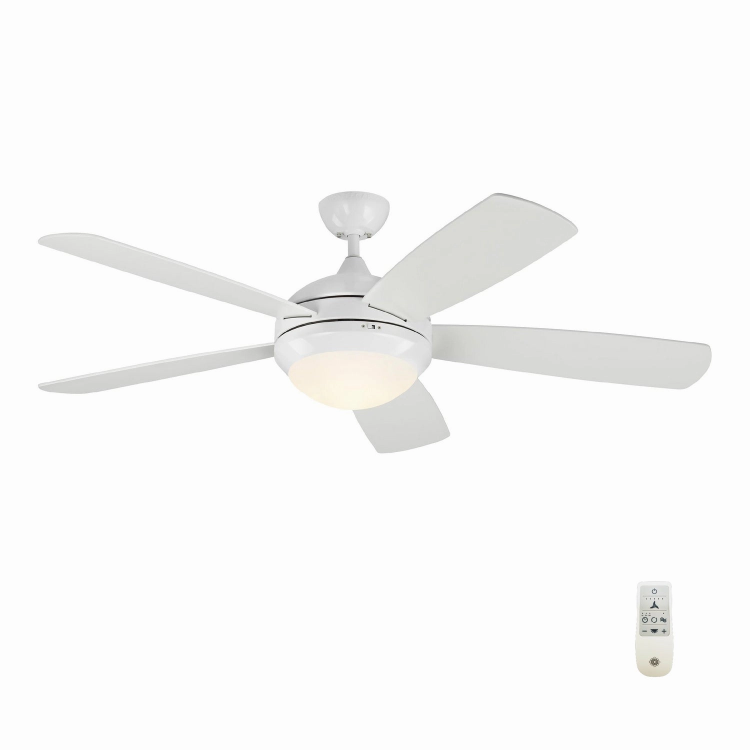 Discus 52" Ceiling Fan Matte White