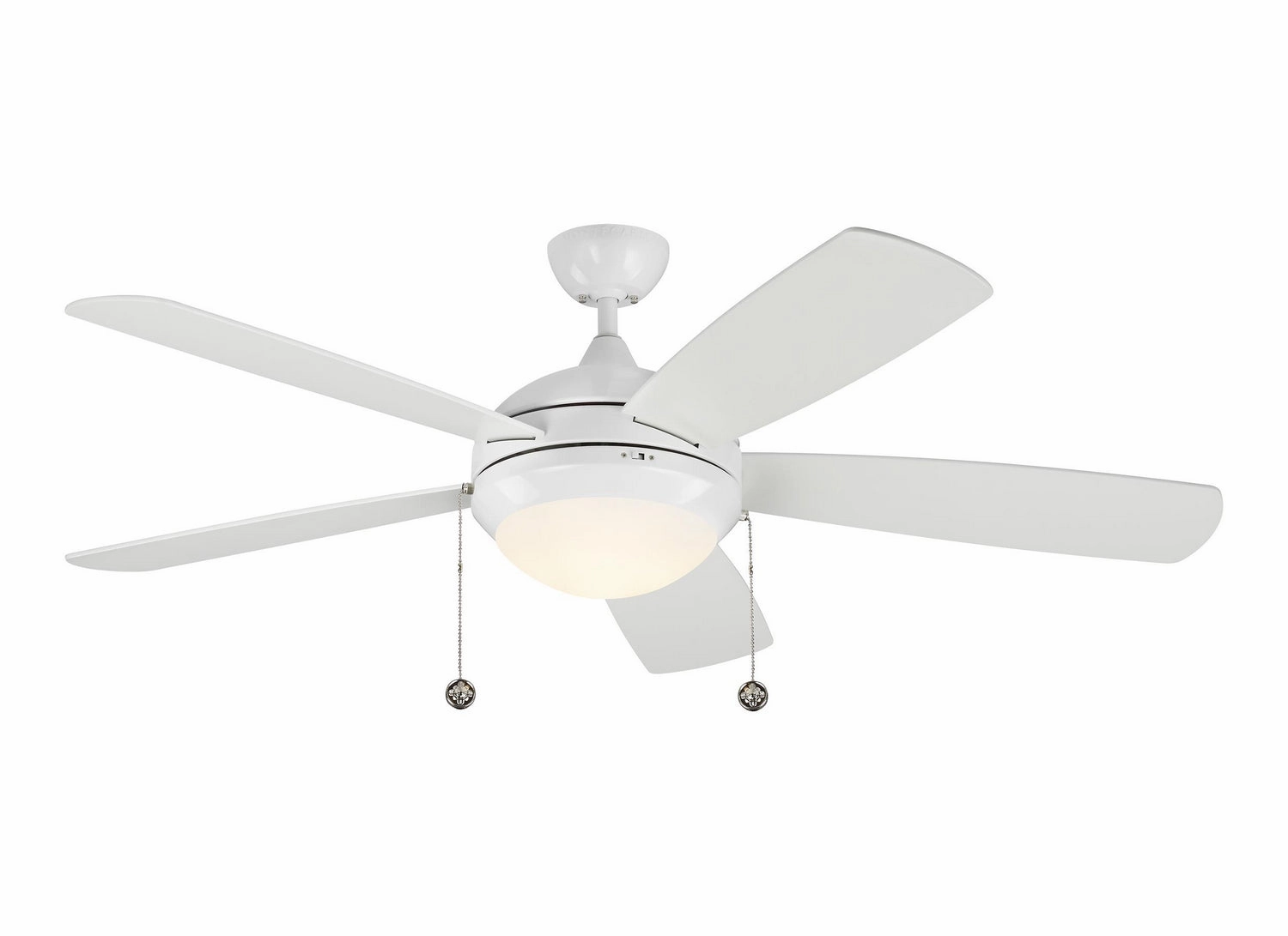 Discus 52" Ceiling Fan White compact medium fans for desks and counters