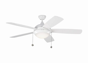 Discus 52" Ceiling Fan White medium electric fans for multi-room use
