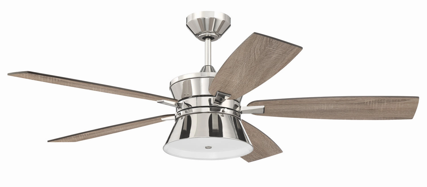 Dominick 52"Ceiling Fan Polished Nickel versatile medium fans for any space
