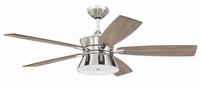 Dominick 52"Ceiling Fan Polished Nickel versatile medium fans for any space