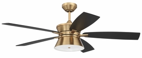 Dominick 52"Ceiling Fan Satin Brass modern medium fans for everyday cooling