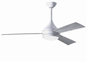 Donaire 52"Ceiling Fan Gloss White affordable medium fans for summer