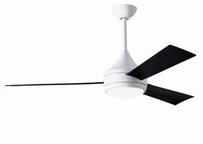 Donaire 52"Ceiling Fan Gloss White energy-efficient medium fans with remote