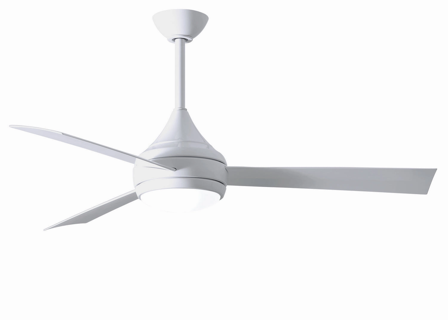 Donaire 52"Ceiling Fan Gloss White versatile medium fans for any space