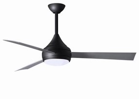 Donaire 52"Ceiling Fan Matte Black home cooling fans in medium size