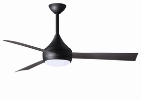 Donaire 52"Ceiling Fan Matte Black portable medium fans with handle design