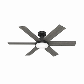 Donatella 52"Ceiling Fan Matte Black stylish medium fans for contemporary homes