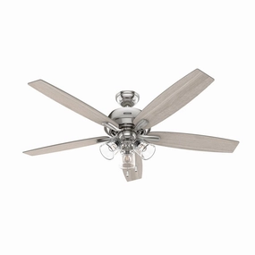 Dondra 60"Ceiling Fan Brushed Nickel modern medium fans for everyday cooling
