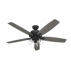 Dondra 60"Ceiling Fan Matte Black medium electric fans for multi-room use