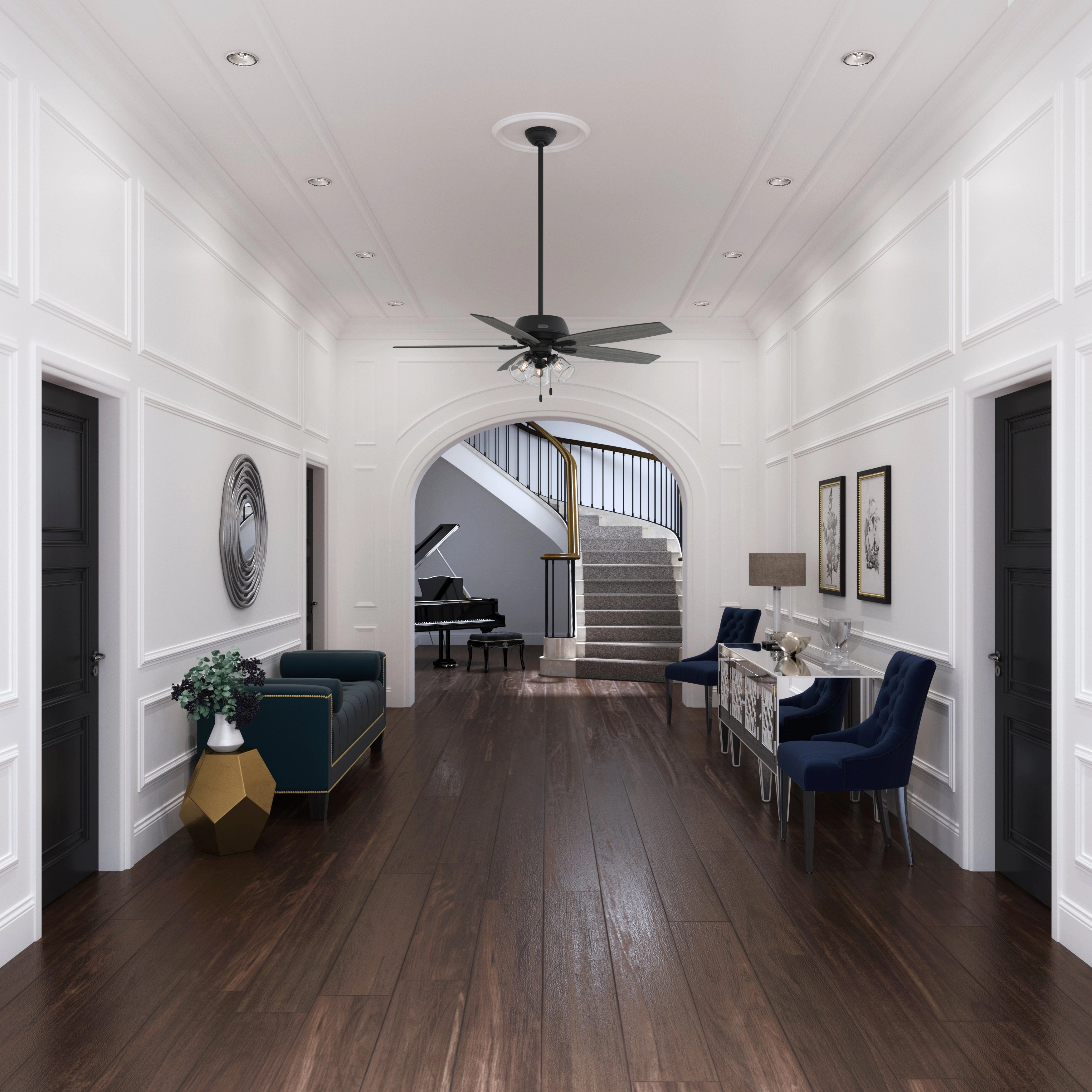 Dondra 60"Ceiling Fan Matte Black