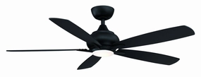 Doren 52"Ceiling Fan Black energy-efficient medium fans with remote