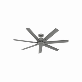 Downtown 60"Ceiling Fan Matte Silver oscillating medium fans with strong airflow