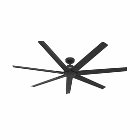 Downtown 72"Ceiling Fan Matte Black compact medium fans for desks and counters