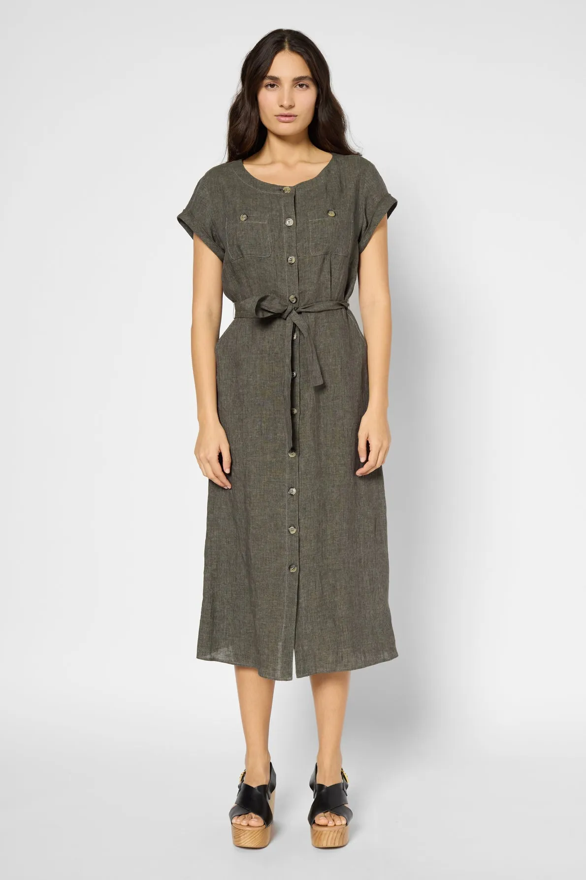 Dress Pascale Dbr36b094 Green Clothing_Gerard-Darel