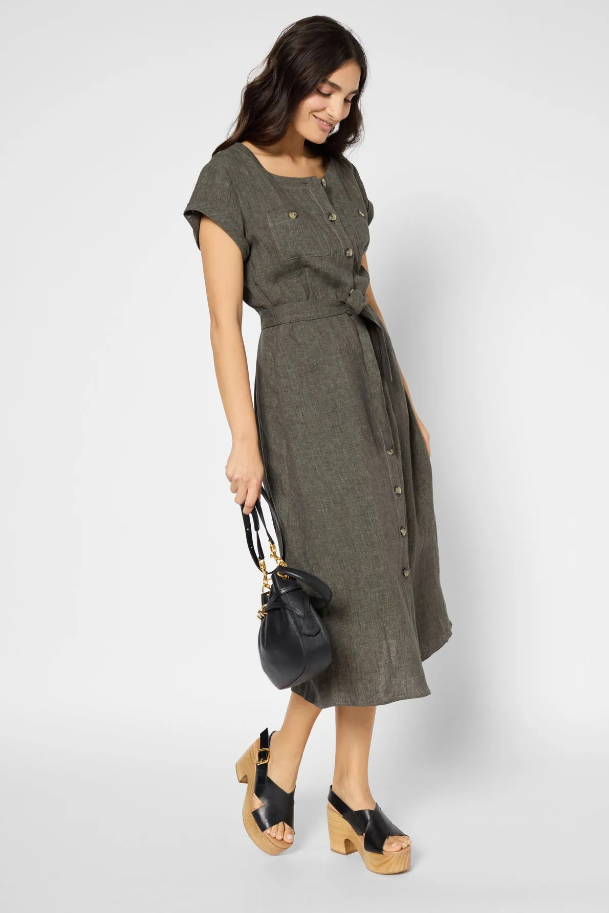 Dress Pascale Dbr36b094 Green Clothing_Gerard-Darel