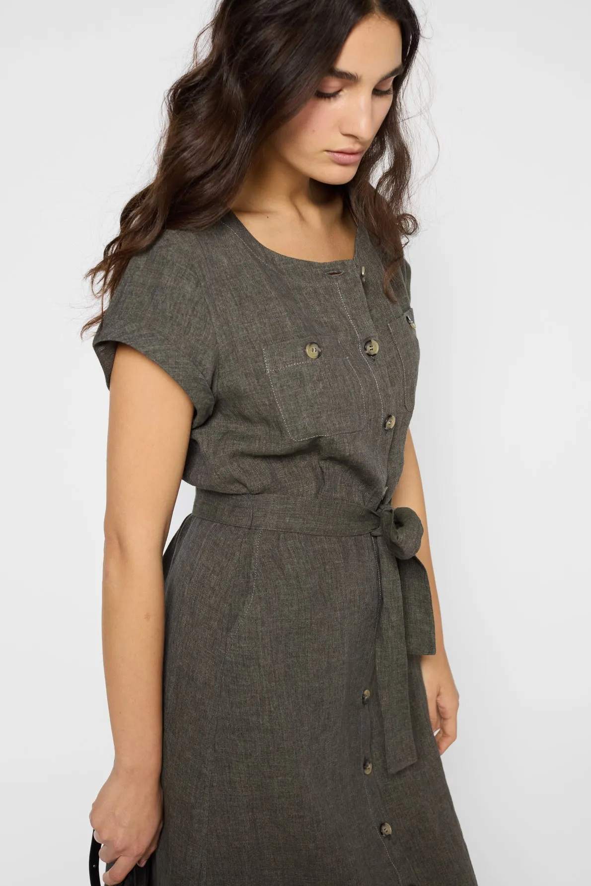 Dress Pascale Dbr36b094 Green Clothing_Gerard-Darel