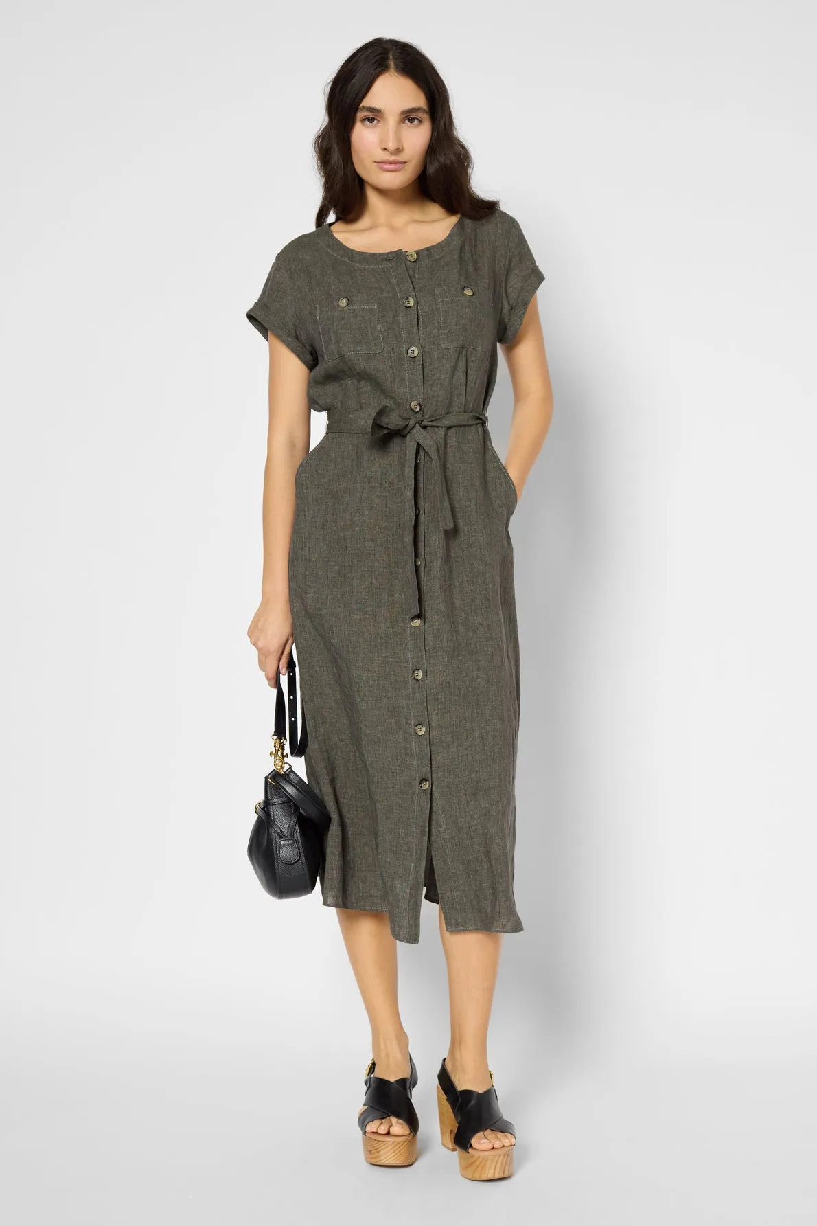 Dress Pascale Dbr36b094 Green Clothing_Gerard-Darel