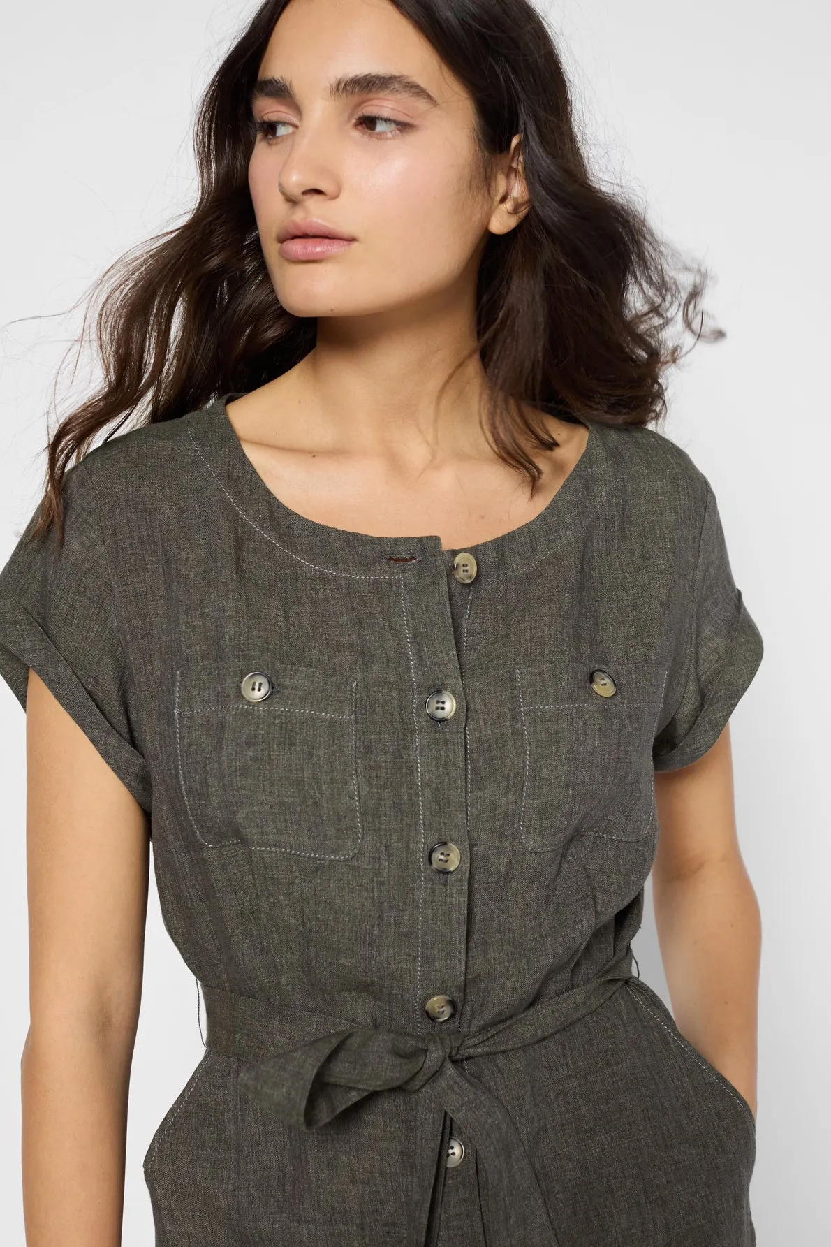 Dress Pascale Dbr36b094 Green Clothing_Gerard-Darel