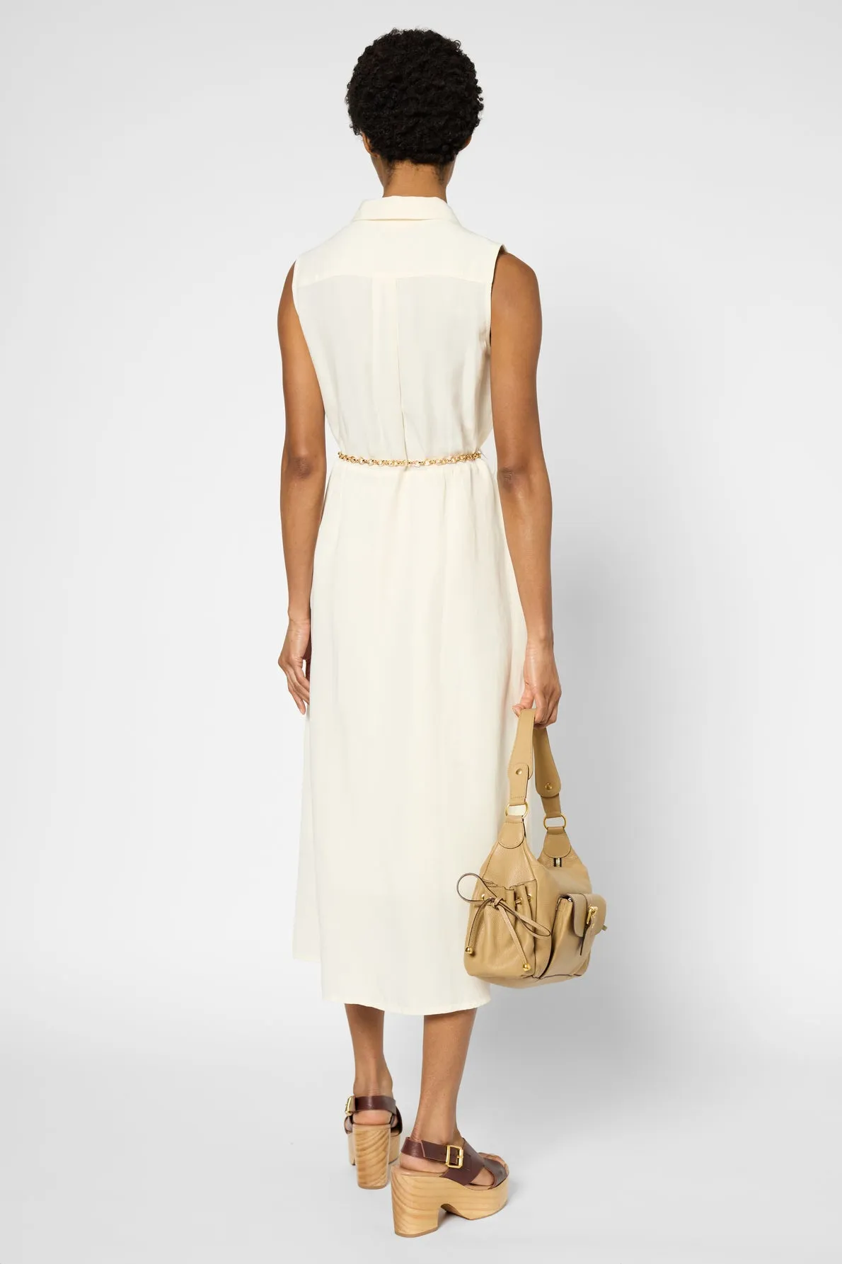 Dress Perla Dbr27b092 Ecru Clothing_Gerard-Darel
