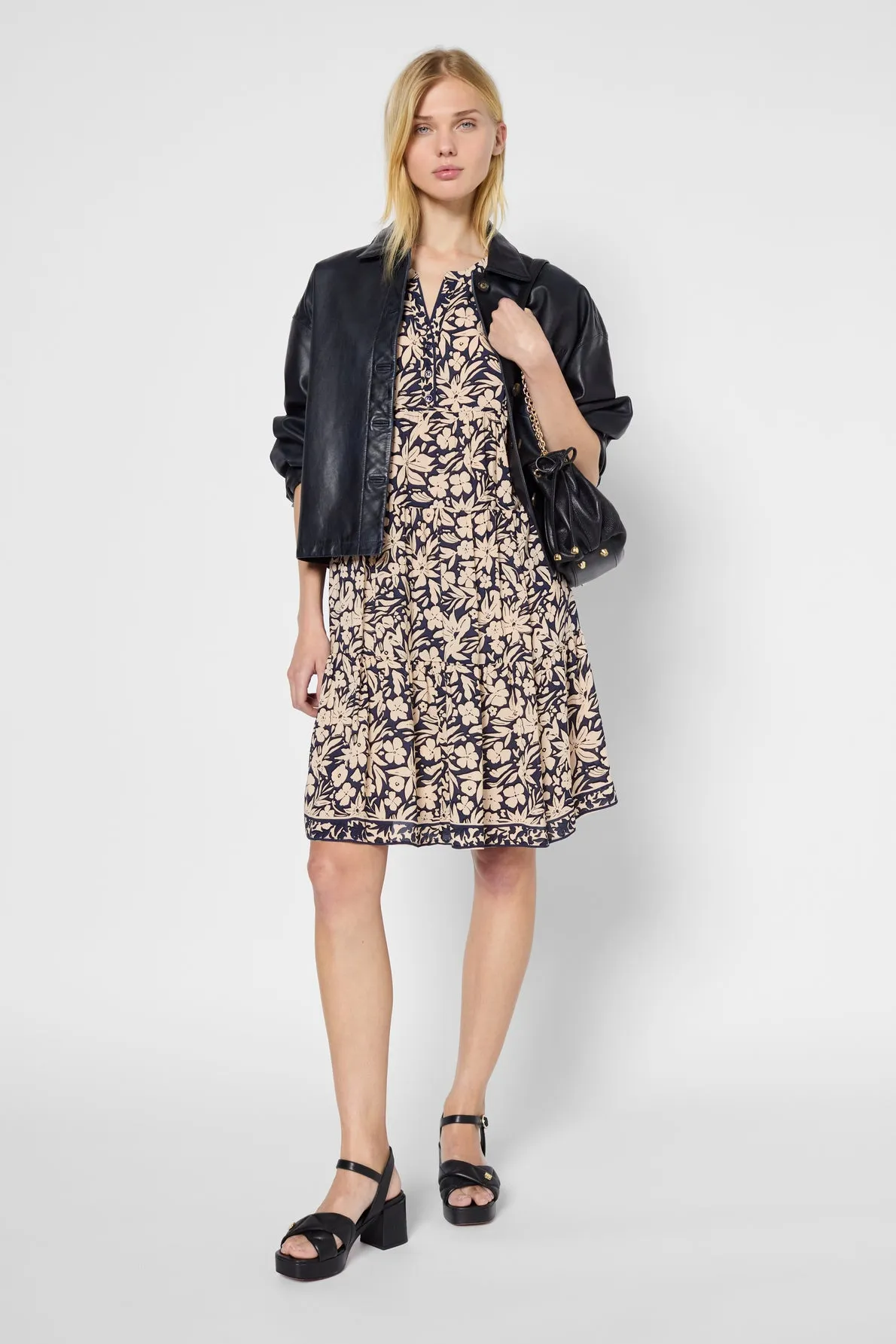 Dress Petal Dbr42b181 Navy Clothing_Gerard-Darel