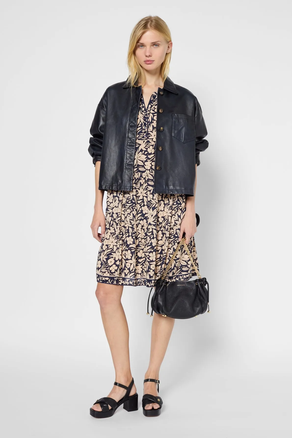 Dress Petal Dbr42b181 Navy Clothing_Gerard-Darel