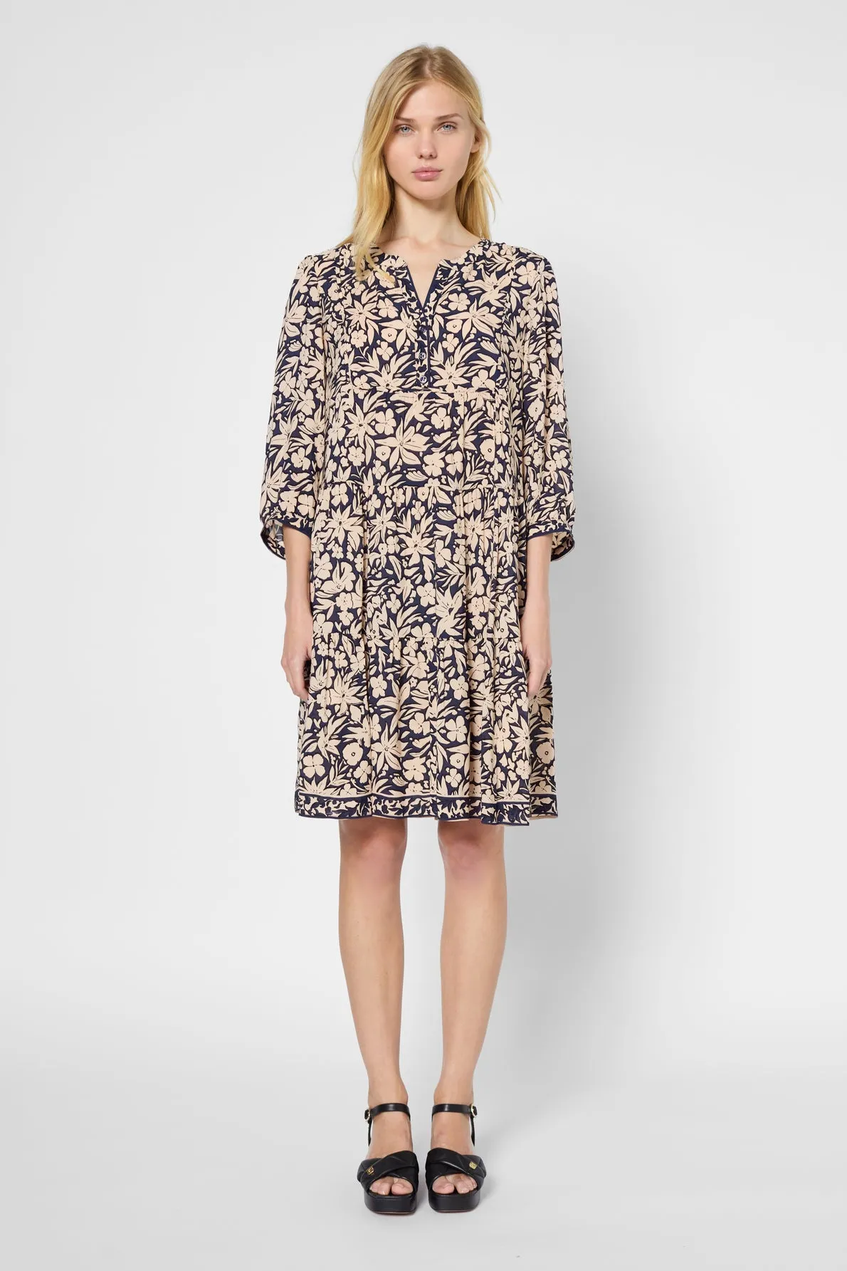 Dress Petal Dbr42b181 Navy Clothing_Gerard-Darel