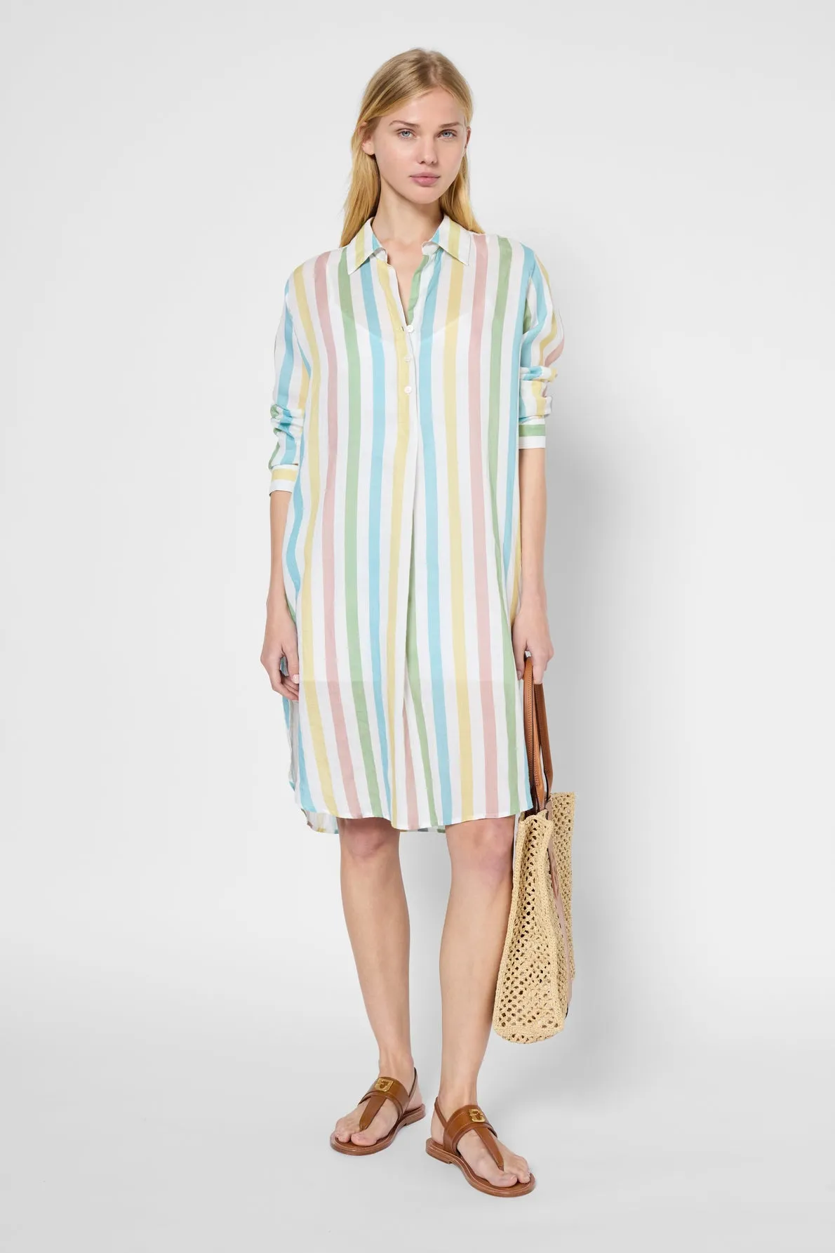 Dress Pinelopi Dbrc1b148 Ecru Clothing_Gerard-Darel