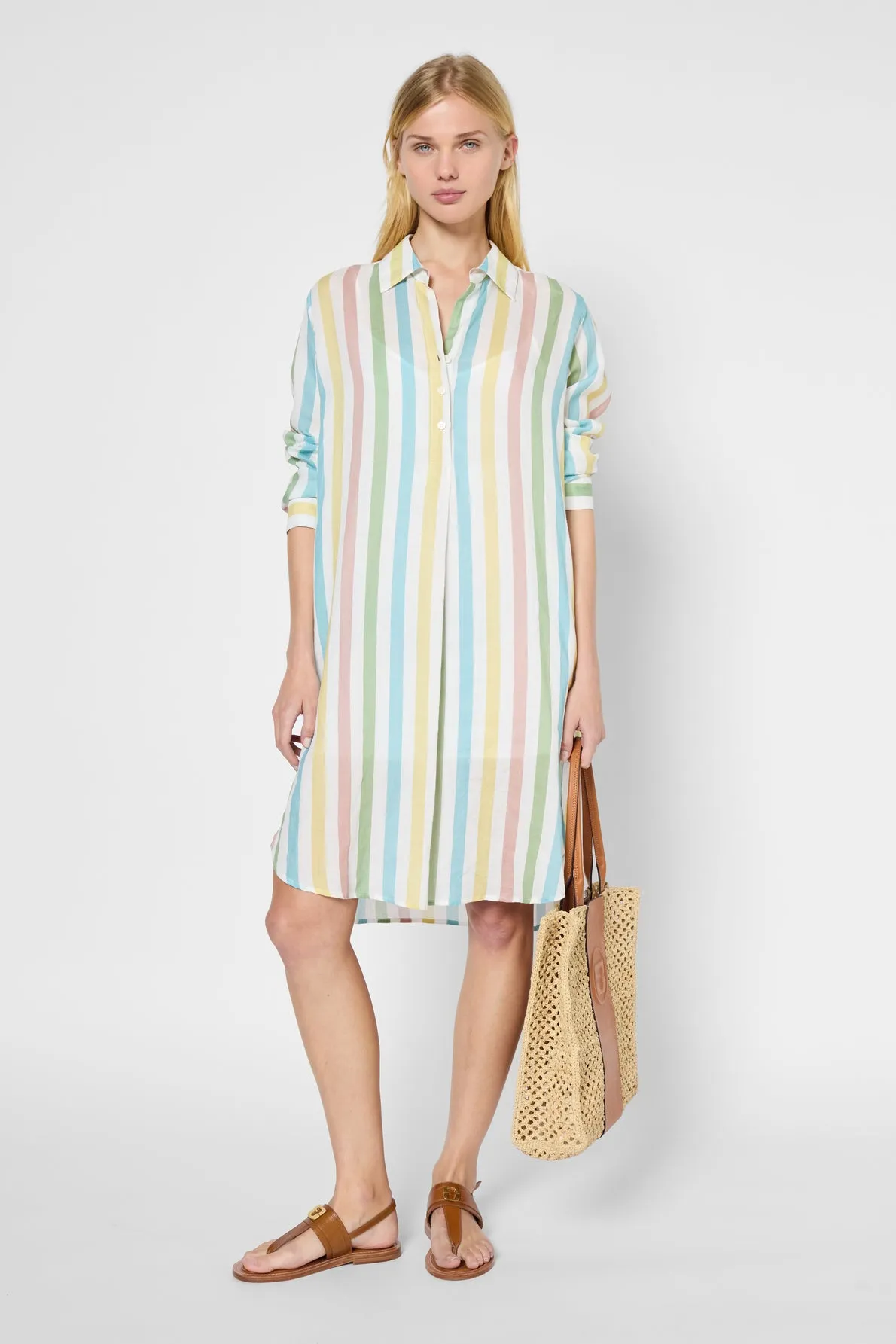 Dress Pinelopi Dbrc1b148 Ecru Clothing_Gerard-Darel