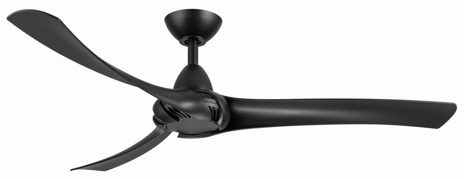 Droid 52"Ceiling Fan Matte Black medium electric fans for multi-room use