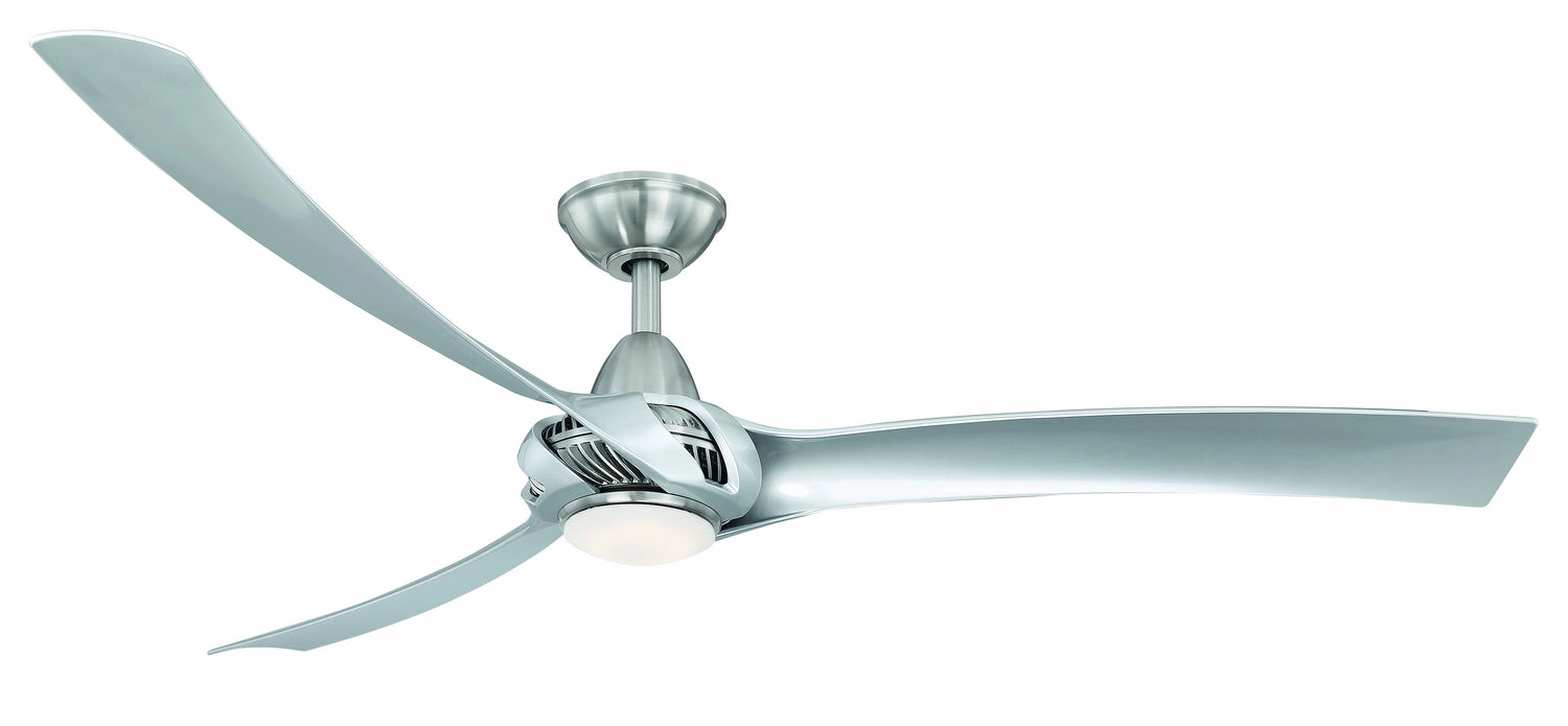 Droid XL 62"Ceiling Fan Nickel medium electric fans for multi-room use