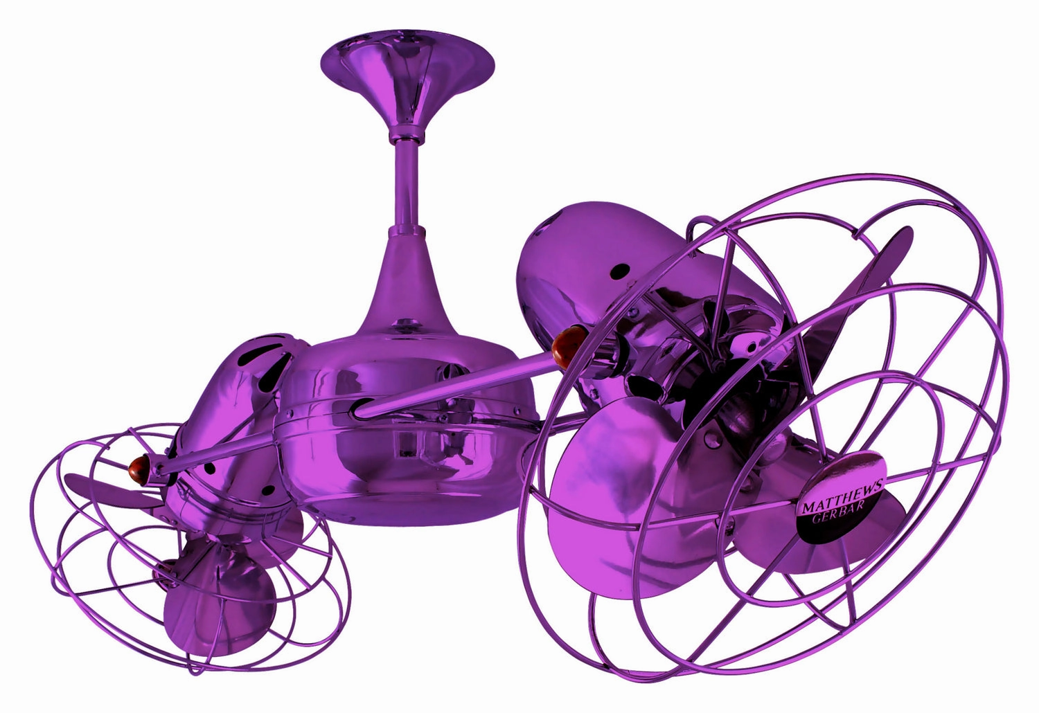 Duplo-Dinamico 36"Ceiling Fan Light Purple small electric fans for personal cooling